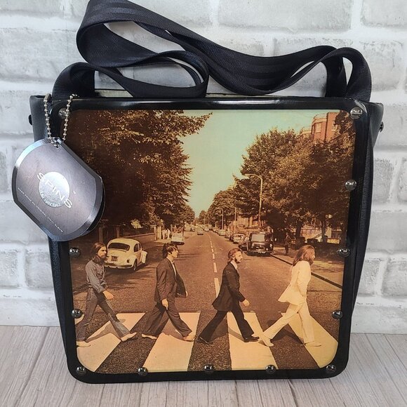 Original SPINS Album Handbag Tote Beatles Abbey Road Vinyl Collectible - Picture 12 of 12
